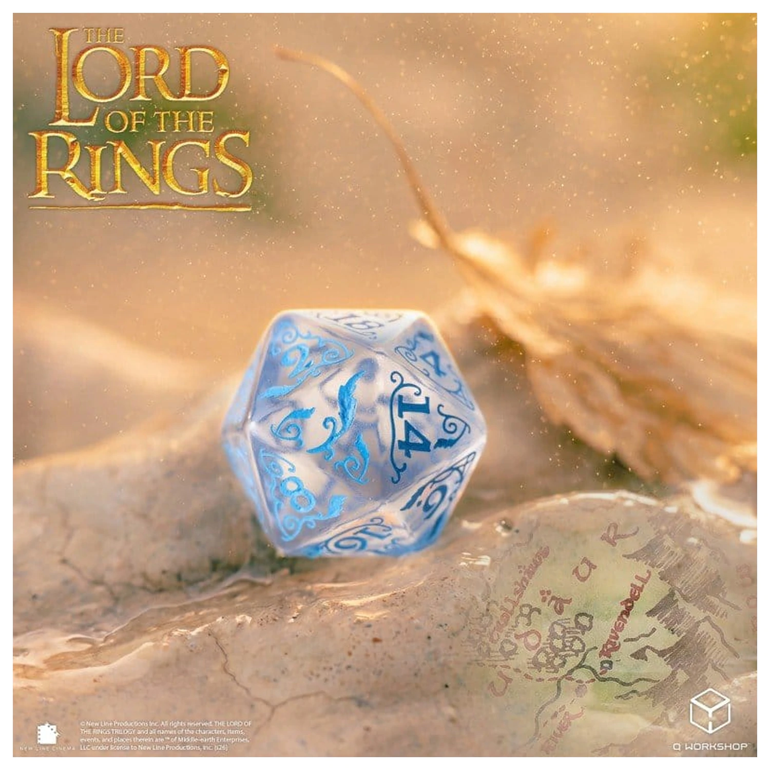 The Lord of the Rings Würfelset mit 7 Rivendell (Wasser) Produktfoto