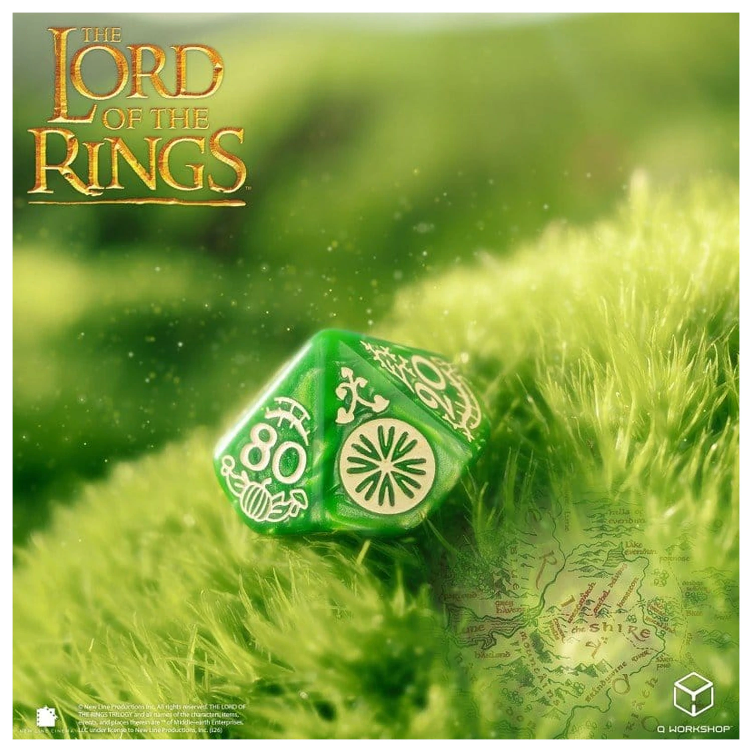 The Lord of the Rings Würfel Set of 7 Shire Produktfoto