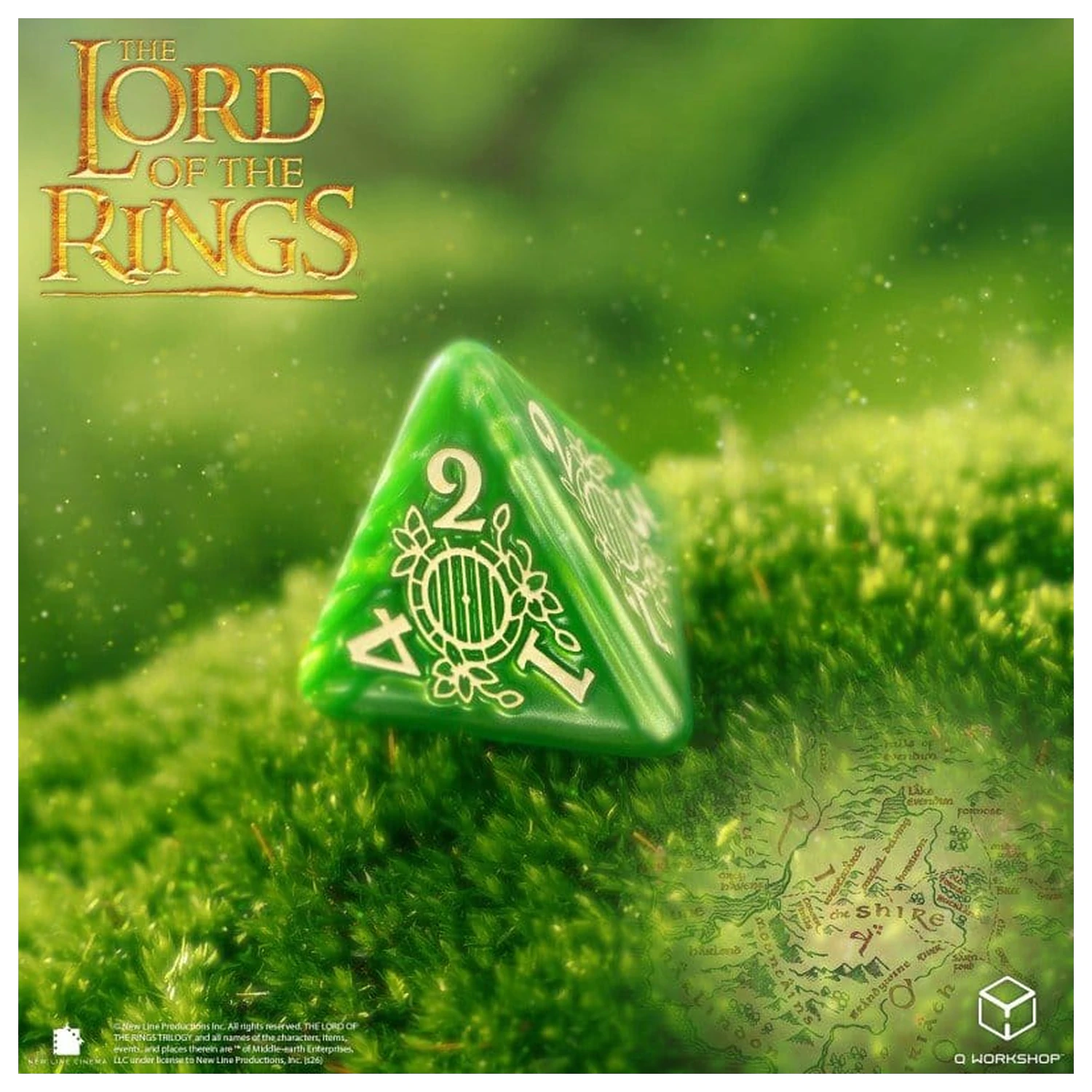 The Lord of the Rings Würfel Set of 7 Shire Produktfoto