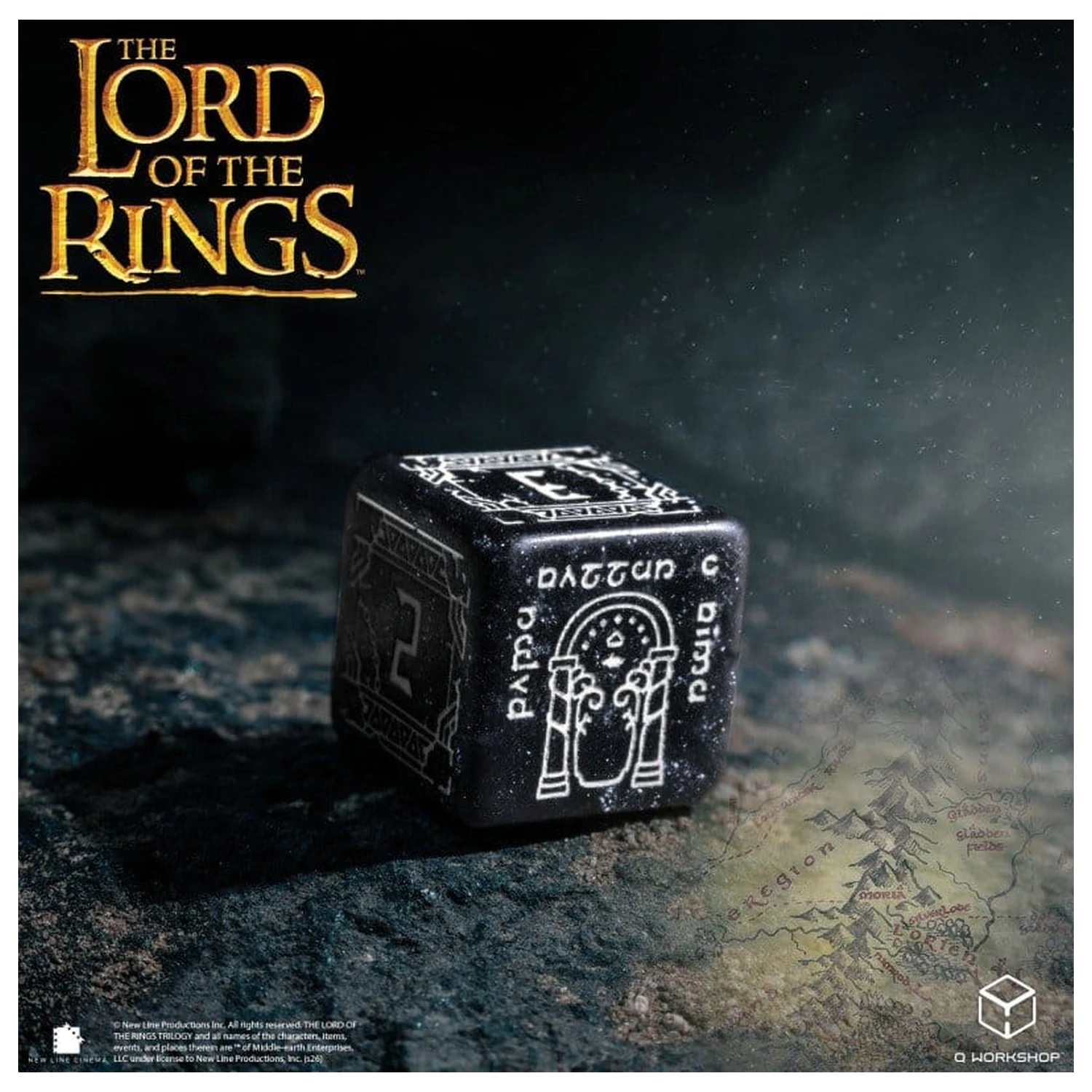The Lord of the Rings Würfel-Set von 7 Moria (Glow in the Dark) Produktfoto
