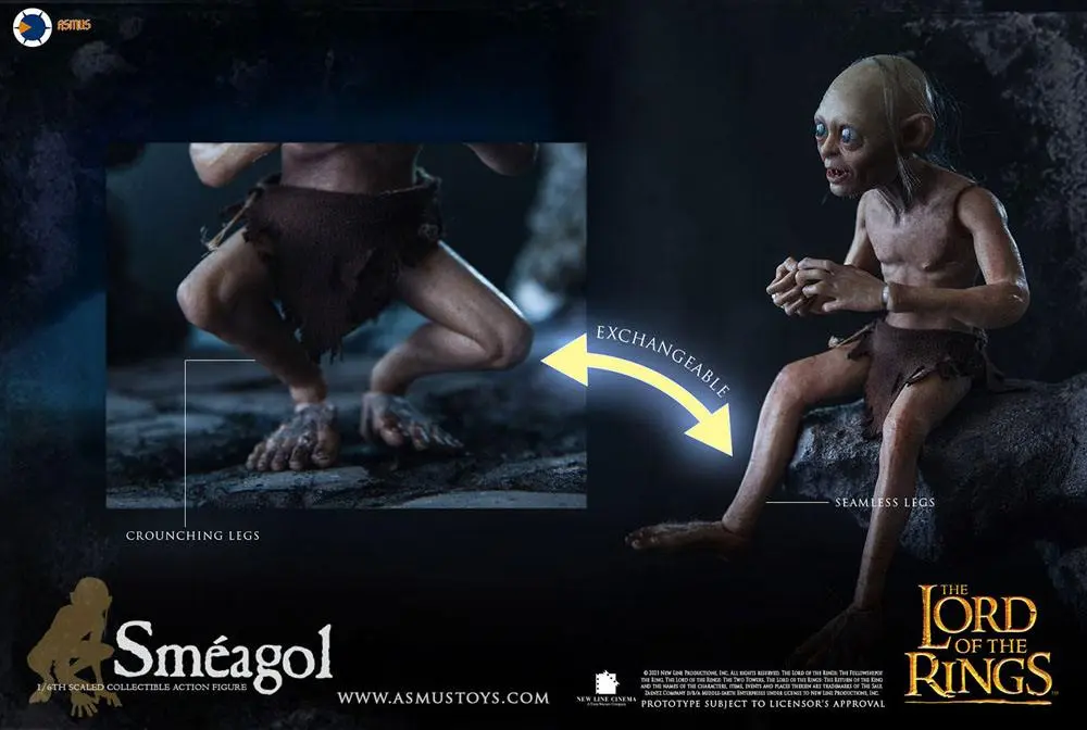 Herr der Ringe Actionfigur 1/6 Gollum (Luxury Edition) 19 cm Produktfoto