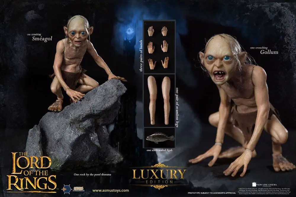 Herr der Ringe Actionfigur 1/6 Gollum (Luxury Edition) 19 cm Produktfoto