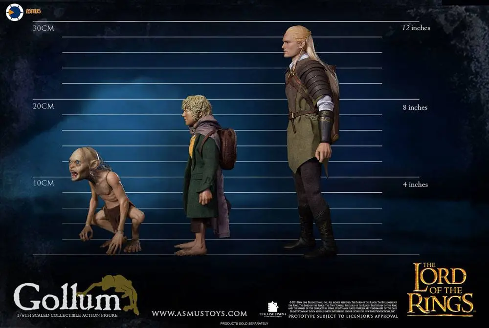 Herr der Ringe Actionfigur 1/6 Gollum (Luxury Edition) 19 cm Produktfoto