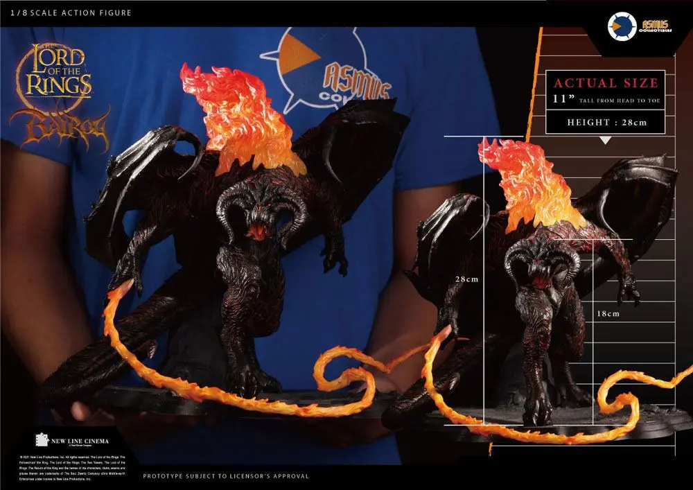 Herr der Ringe Actionfigur Balrog 20 cm Produktfoto