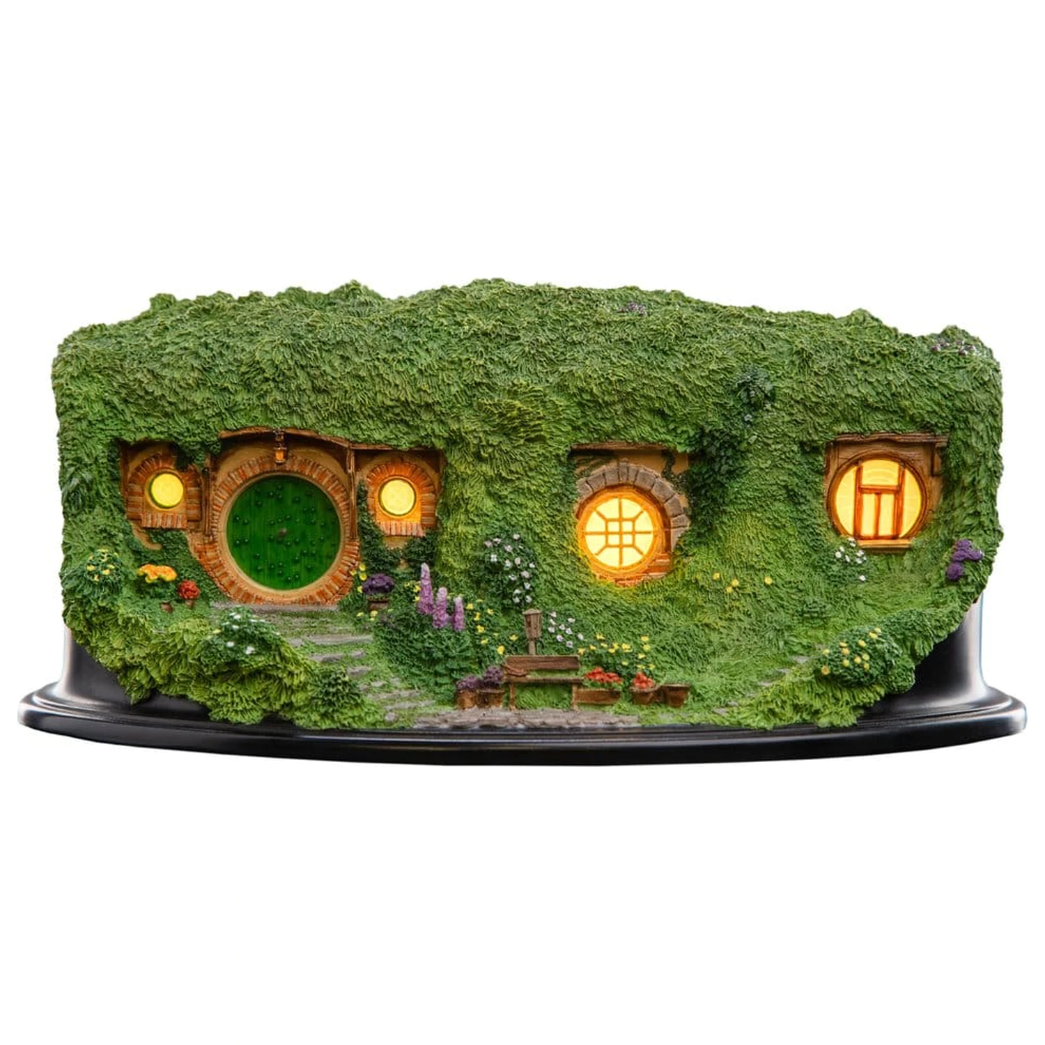 The Lord of the Rings Umgebung Hobbit Höhle - Bag End - Beleuchtete Edition 7 cm Produktfoto
