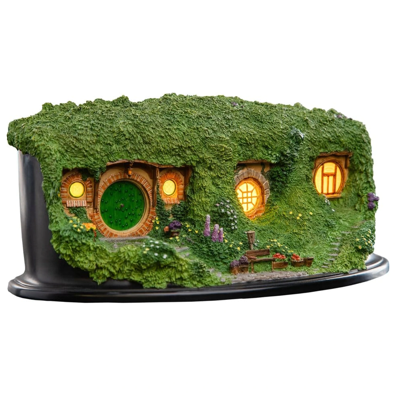 The Lord of the Rings Umgebung Hobbit Höhle - Bag End - Beleuchtete Edition 7 cm Produktfoto