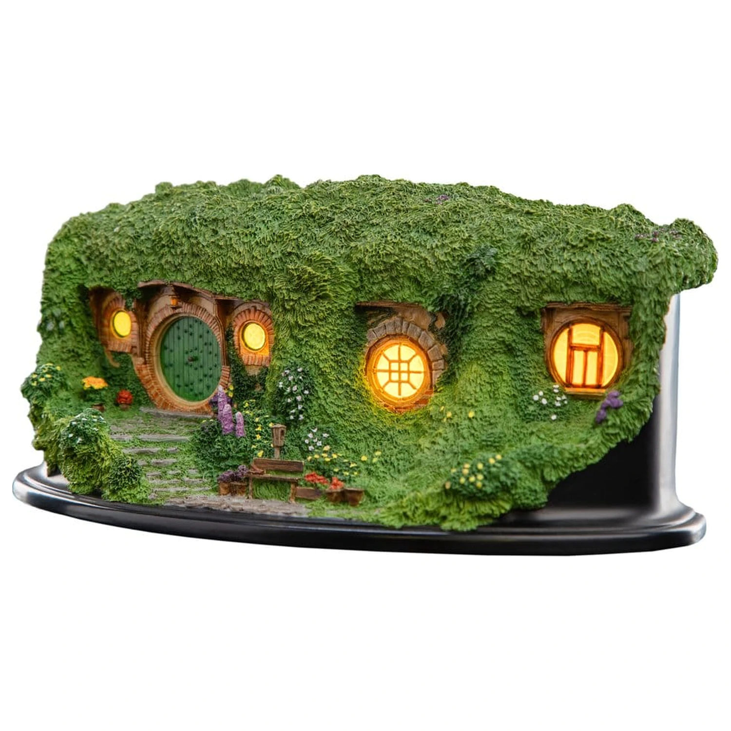 The Lord of the Rings Umgebung Hobbit Höhle - Bag End - Beleuchtete Edition 7 cm Produktfoto