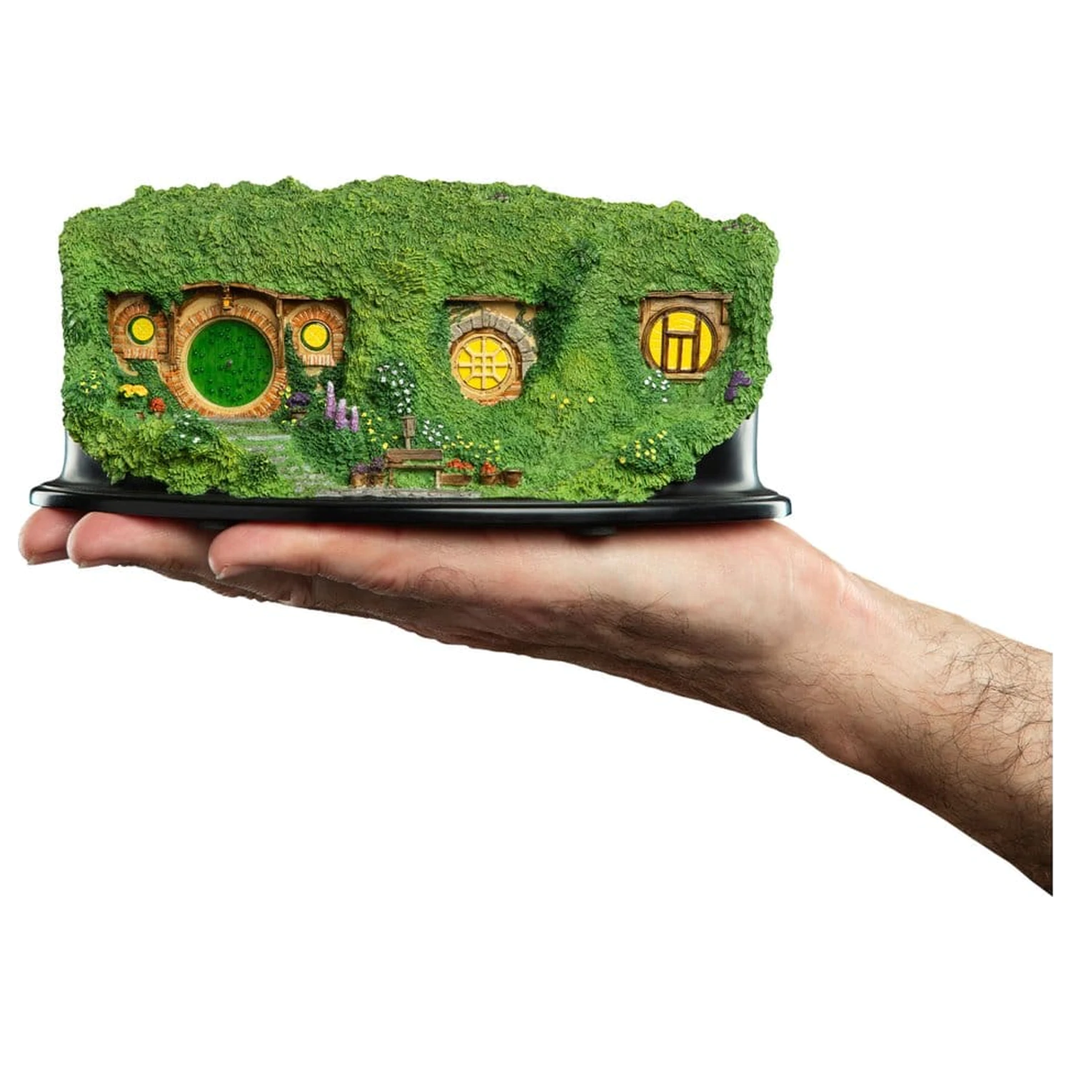 The Lord of the Rings Umgebung Hobbit Höhle - Bag End - Beleuchtete Edition 7 cm Produktfoto