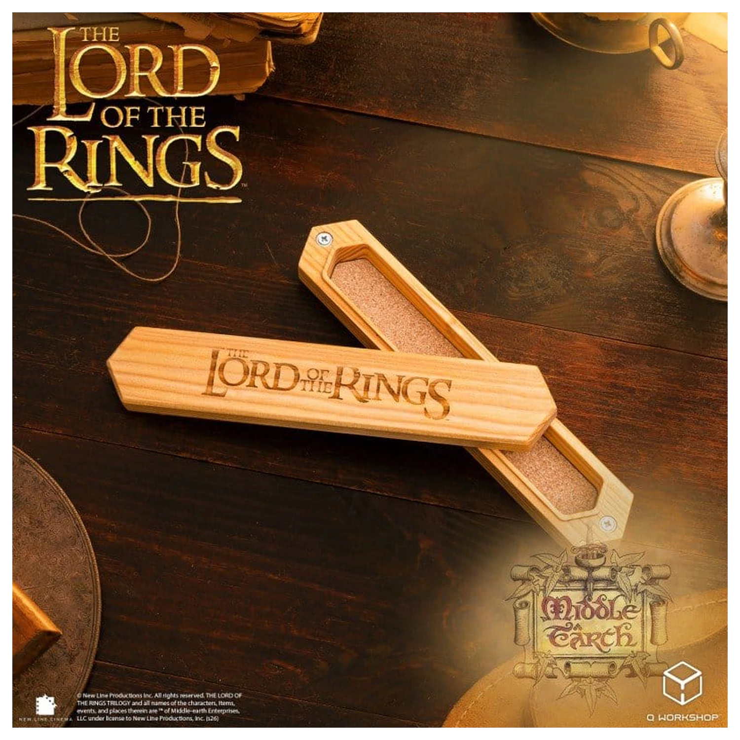 The Lord of the Rings Würfelbox aus Lärchenholz Produktfoto