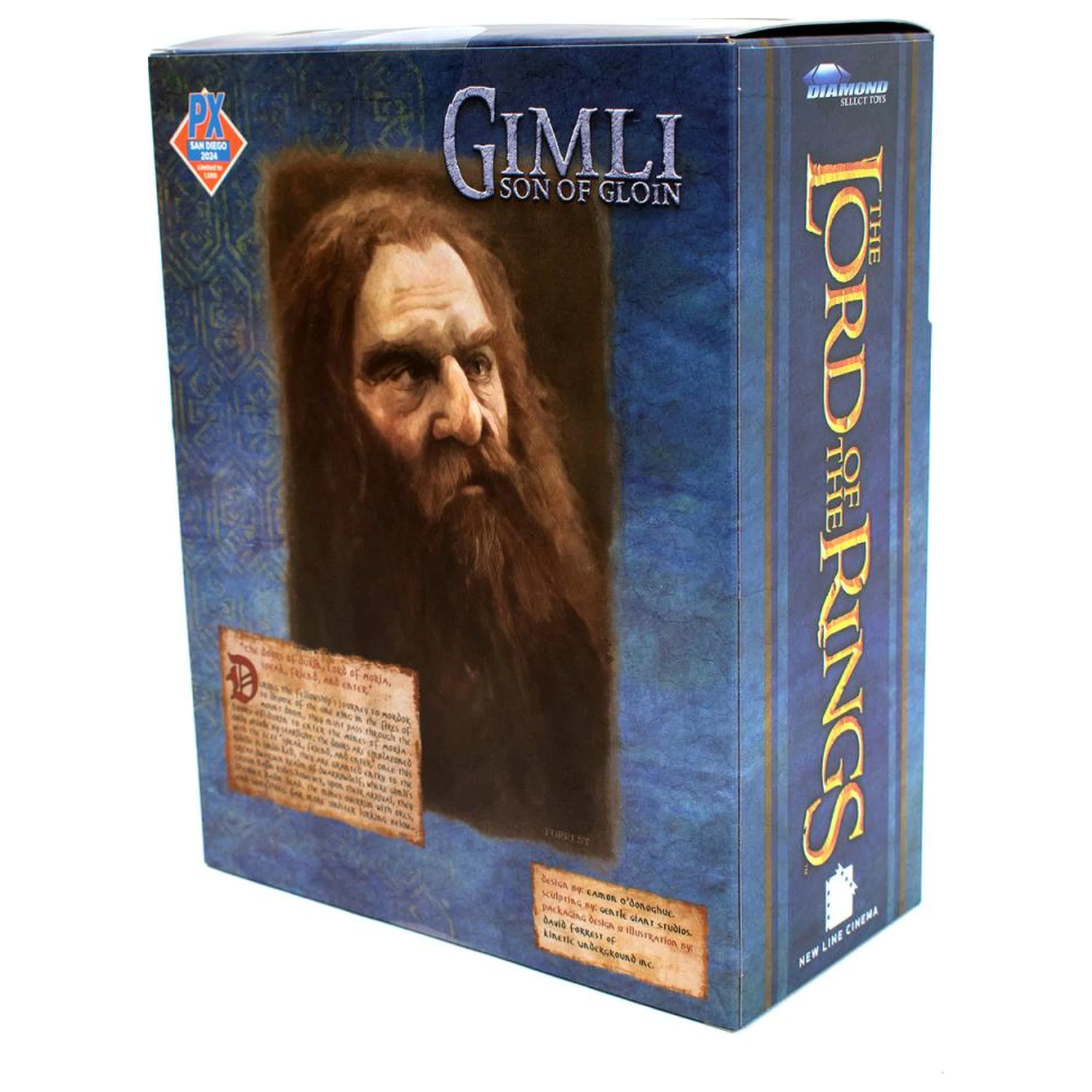 The Lord of the Rings Gimli Action-Figur SDCC Exklusiv Produktfoto