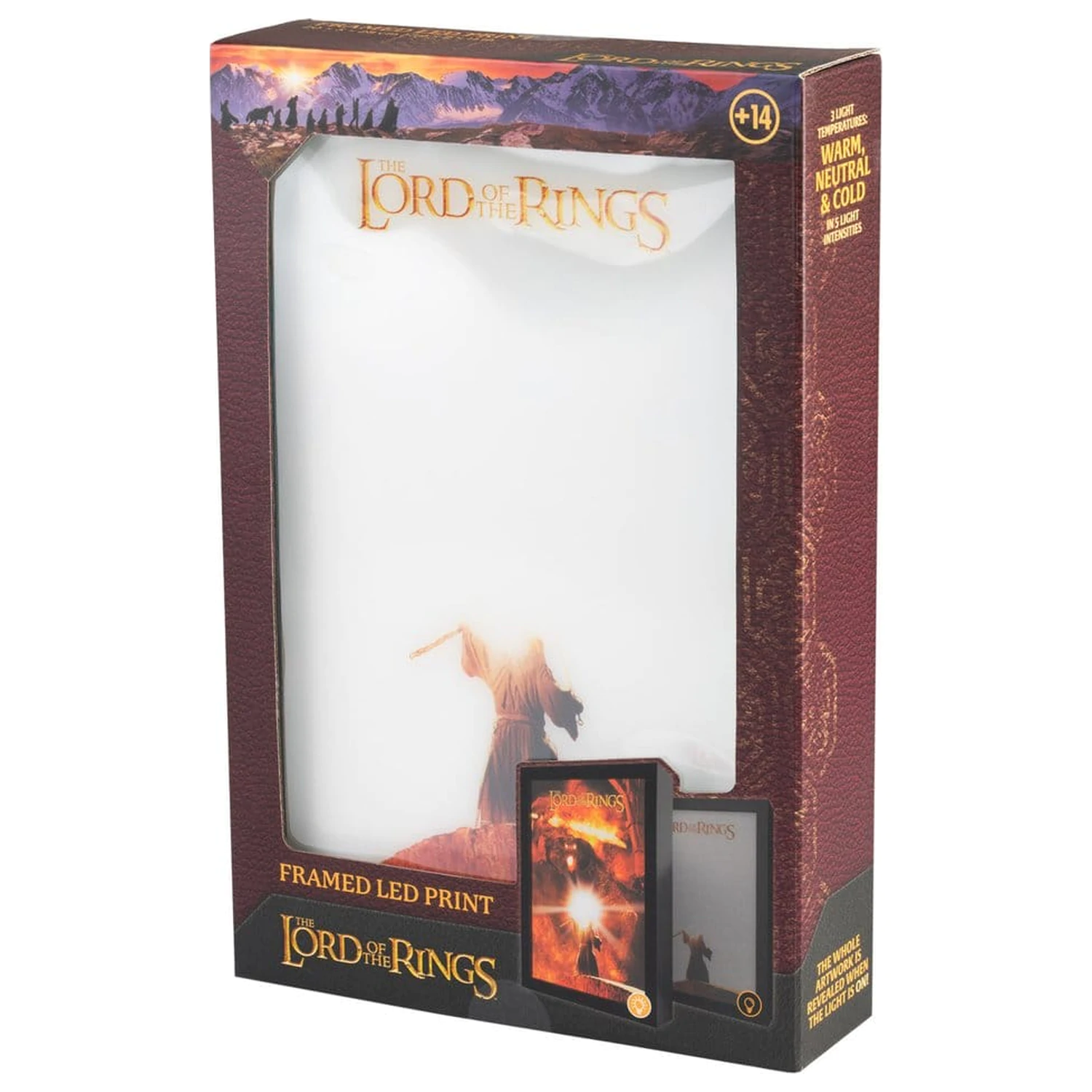 The Lord of the Rings gerahmtes LED Panel 28 x 20 cm Produktfoto
