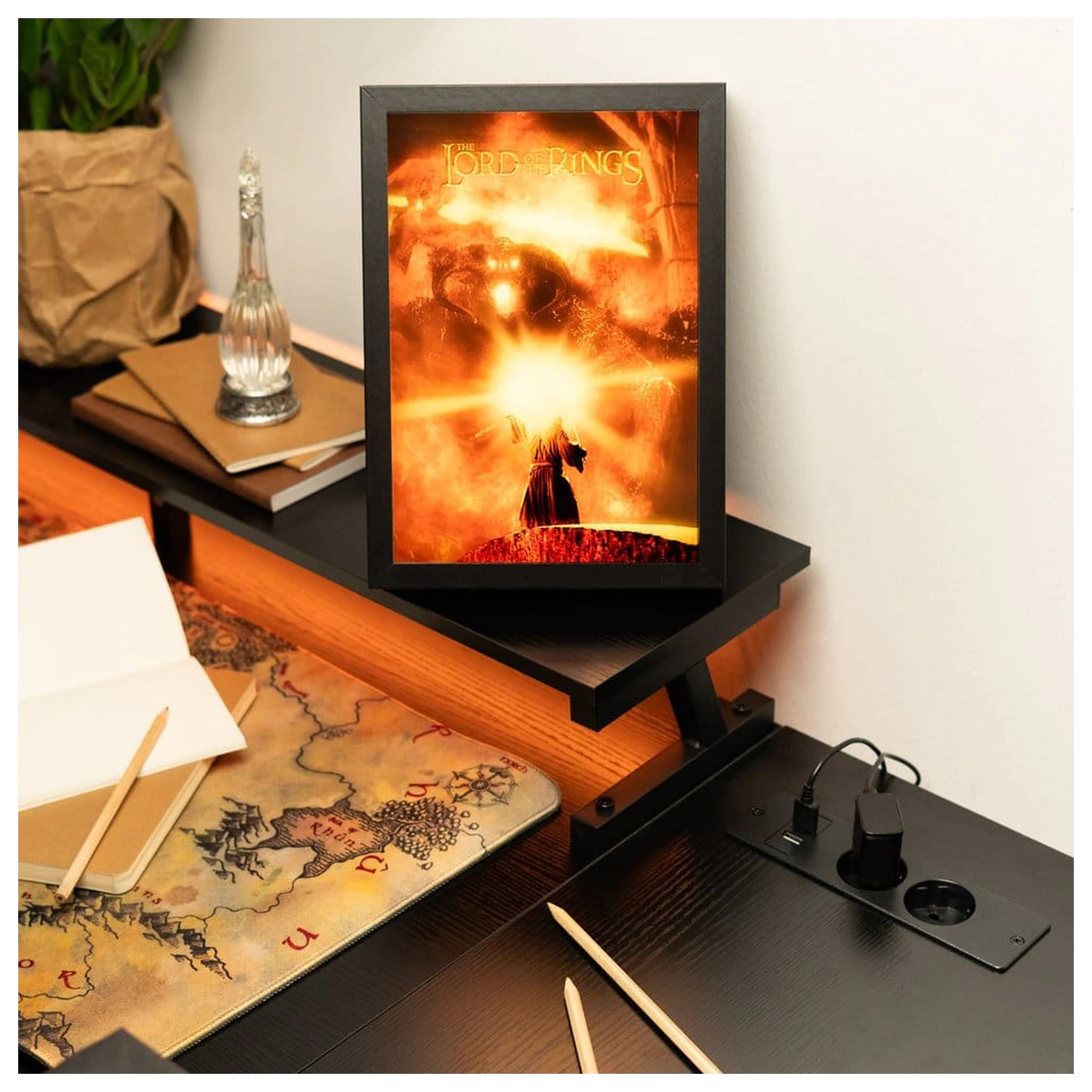 The Lord of the Rings gerahmtes LED Panel 28 x 20 cm Produktfoto