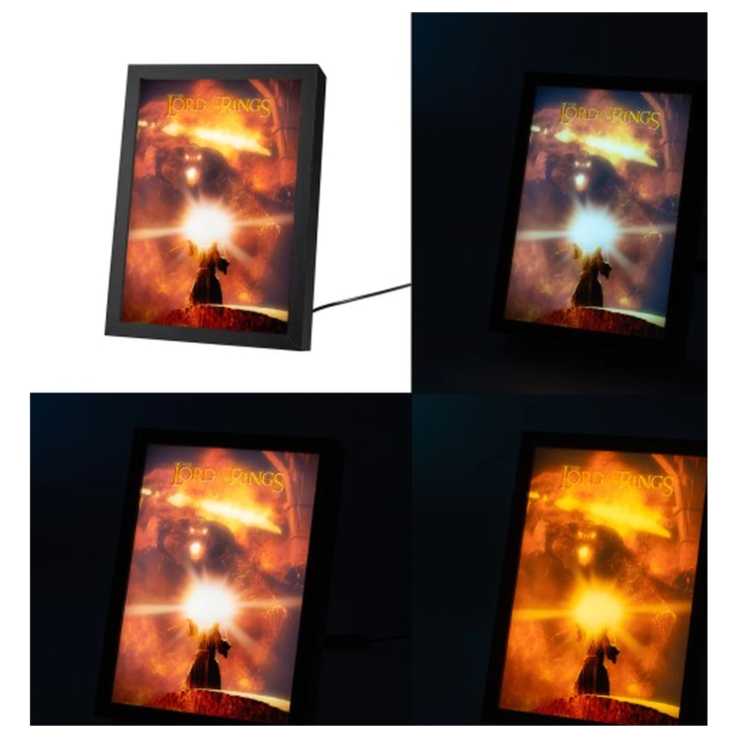 The Lord of the Rings gerahmtes LED Panel 28 x 20 cm Produktfoto