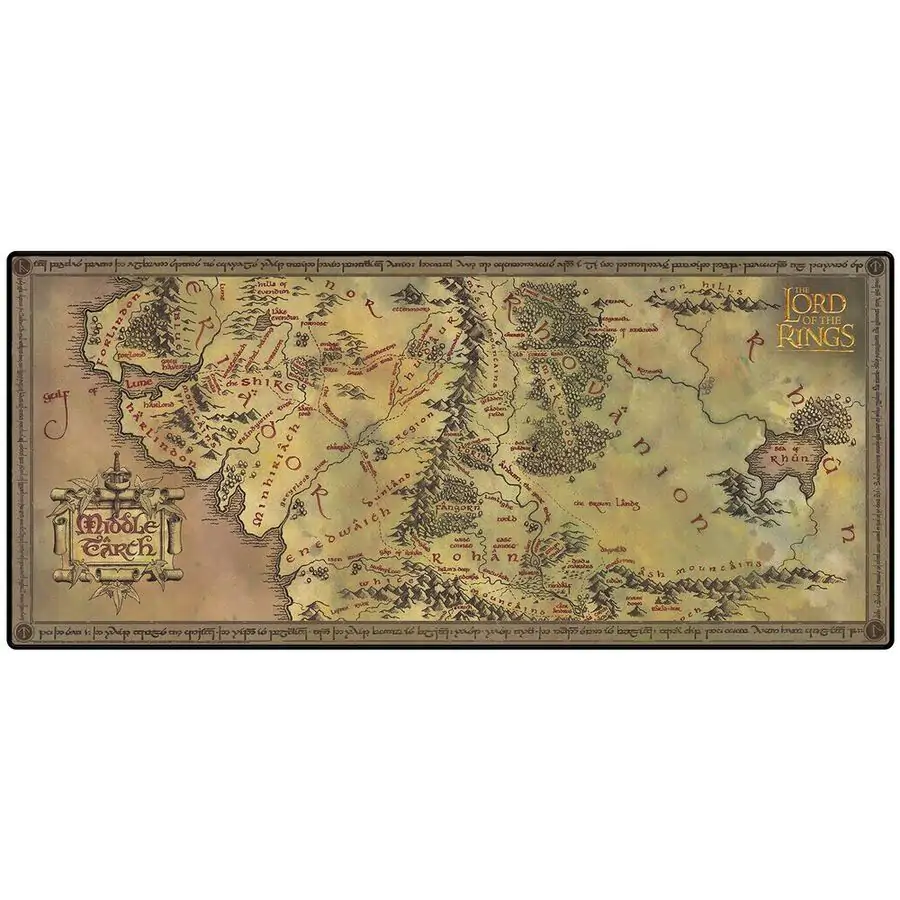 The Lord of the Rings Map Gaming Schreibtischunterlage Produktfoto