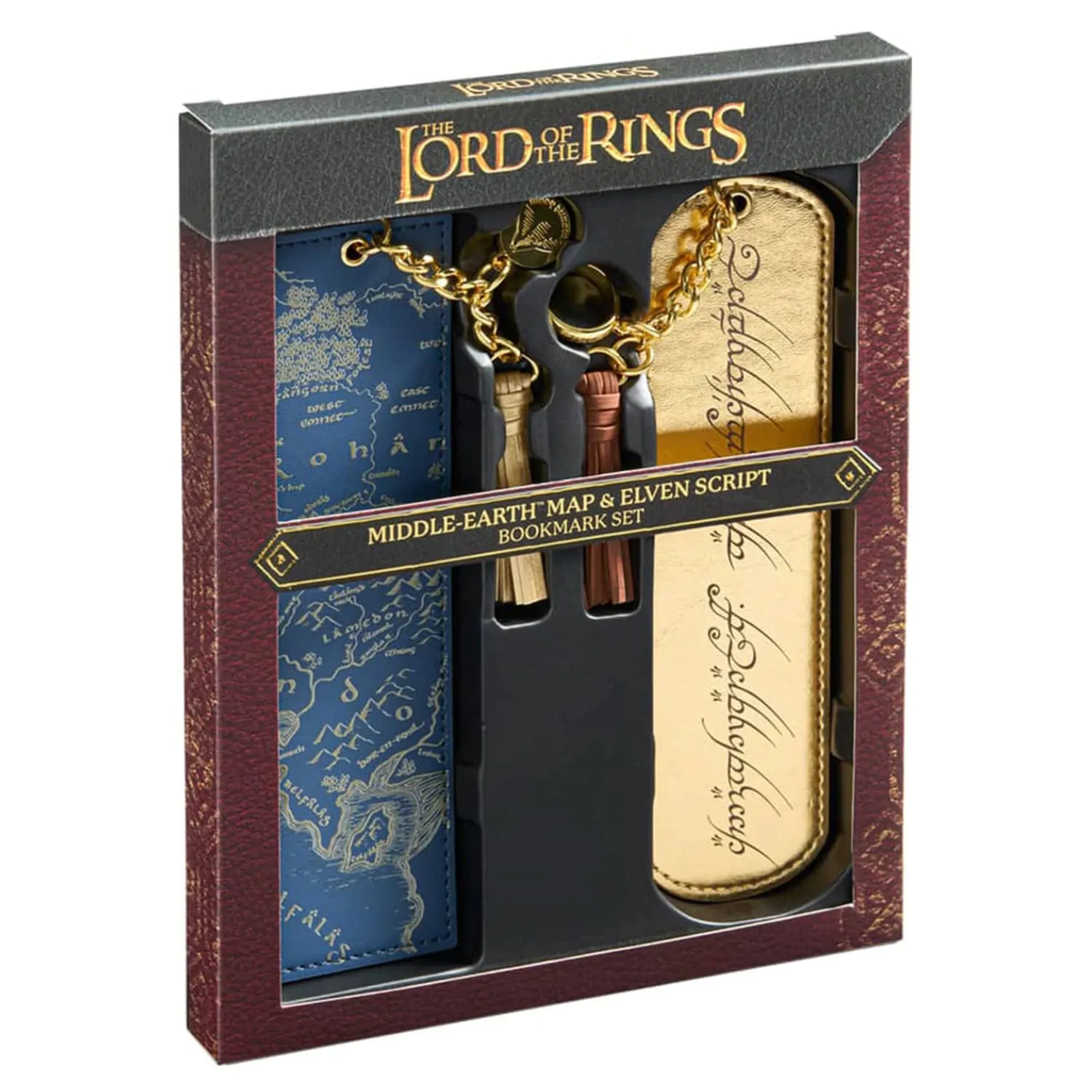 The Lord of the Rings Lesezeichen 2er-Pack Middle Earth und Elven script Produktfoto