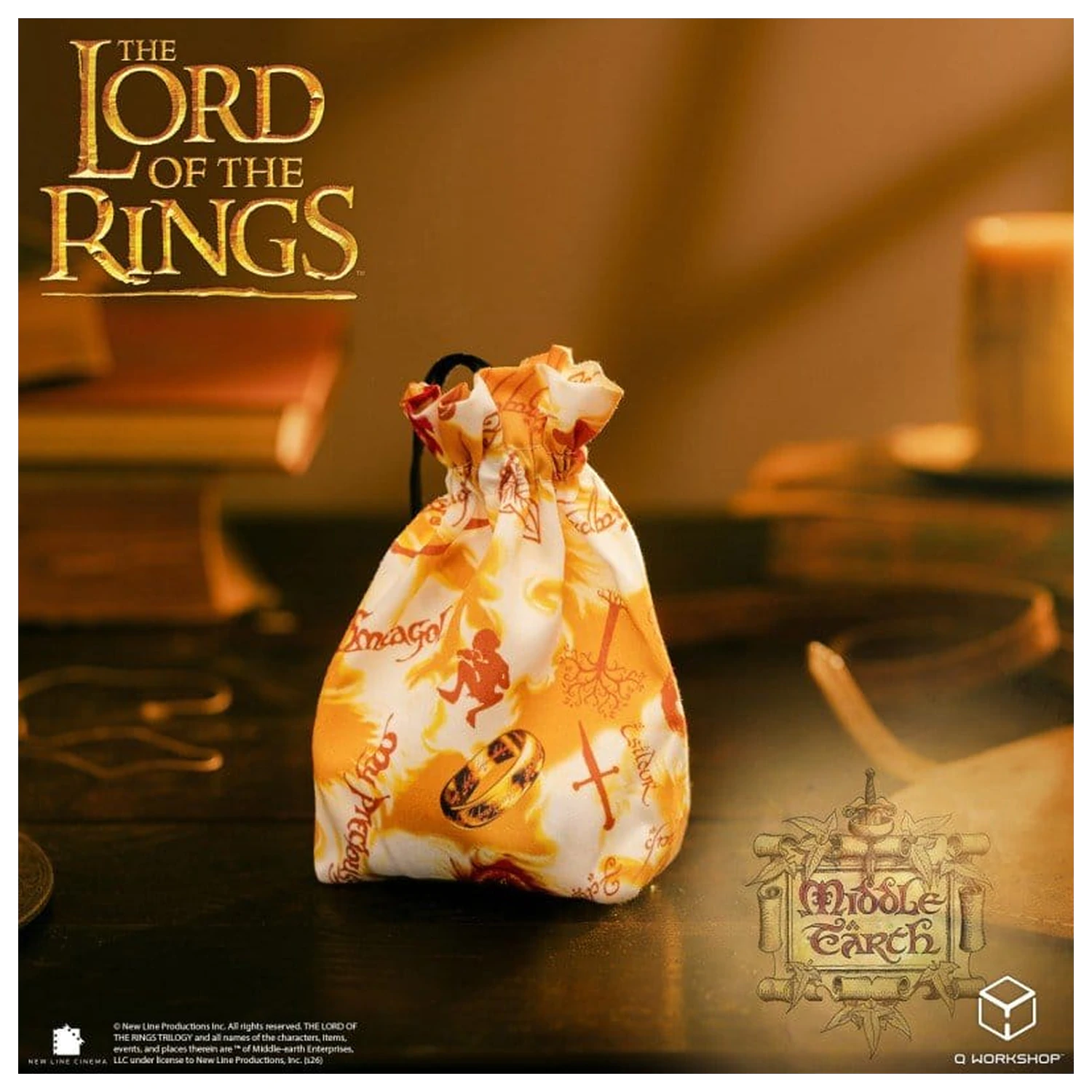 The Lord of the Rings Ring-bearers Full Art Würfelbeutel Produktfoto