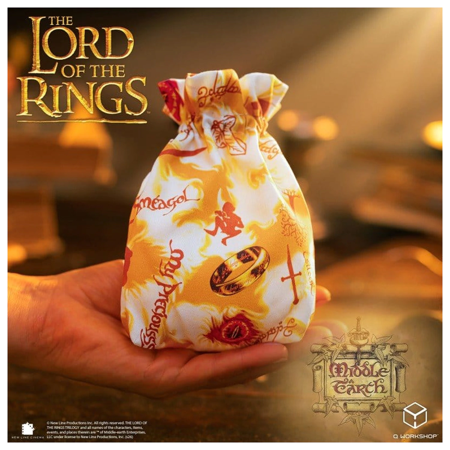 The Lord of the Rings Ring-bearers Full Art Würfelbeutel Produktfoto