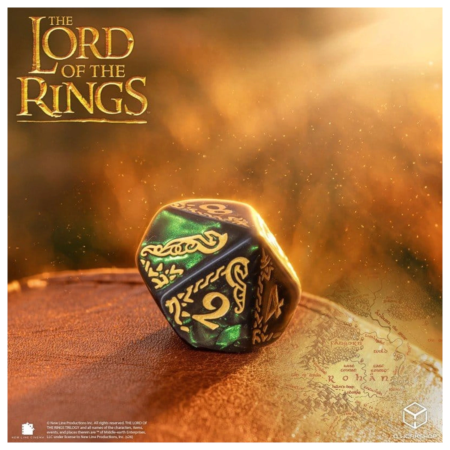 The Lord of the Rings Würfel-Set von 7 Rohan Produktfoto