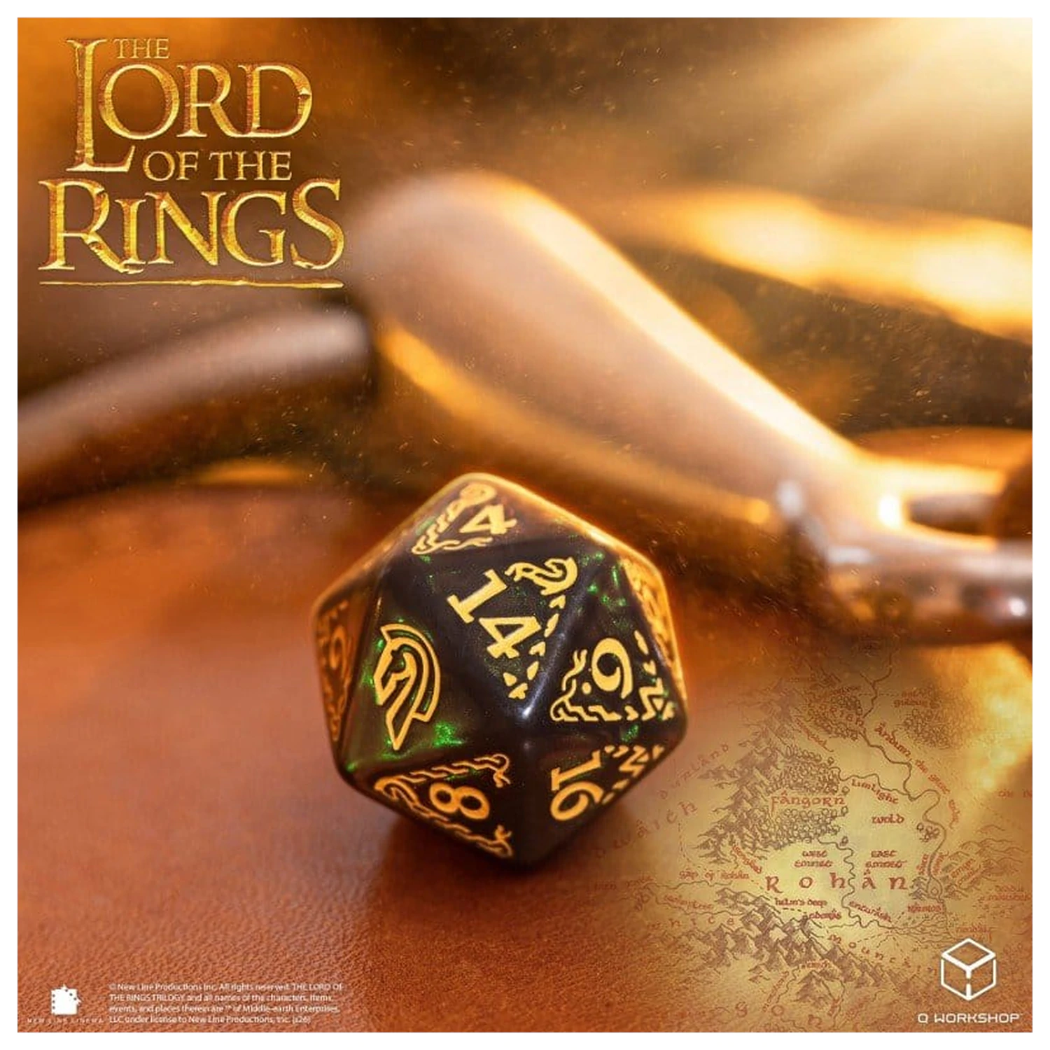 The Lord of the Rings Würfel-Set von 7 Rohan Produktfoto
