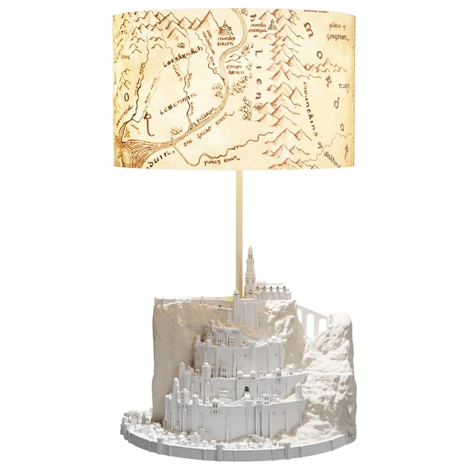The Lord of the Rings Tischlampe mit Lampenschirm Minas Tirith 34 cm Produktfoto