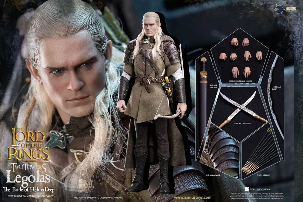 Herr der Ringe: Die zwei Türme Actionfigur 1/6 Legolas at Helm's Deep 30 cm Produktfoto