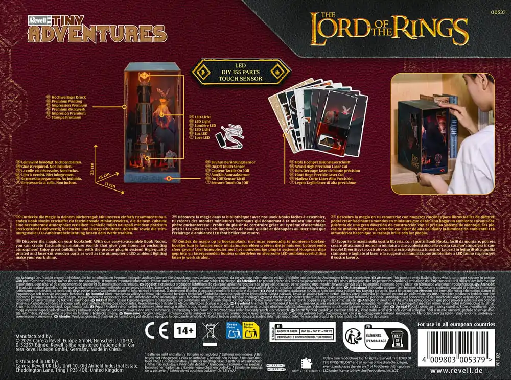 The Lord of the Rings Tiny Adventures Buch Nook Mini Diorama Barad-Dûr 23 cm Produktfoto