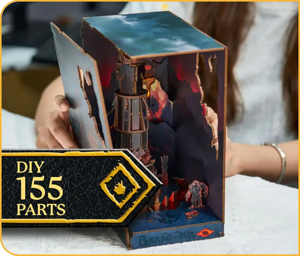 The Lord of the Rings Tiny Adventures Buch Nook Mini Diorama Barad-Dûr 23 cm Produktfoto
