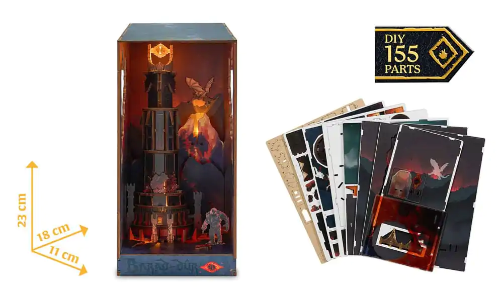 The Lord of the Rings Tiny Adventures Buch Nook Mini Diorama Barad-Dûr 23 cm Produktfoto