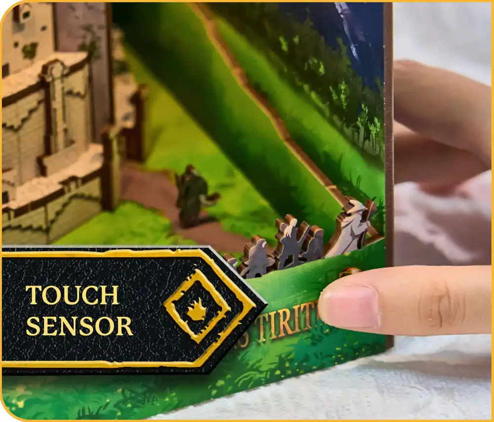 The Lord of the Rings Tiny Adventures Buch Nook Mini Diorama Minas Tirith 23 cm Produktfoto