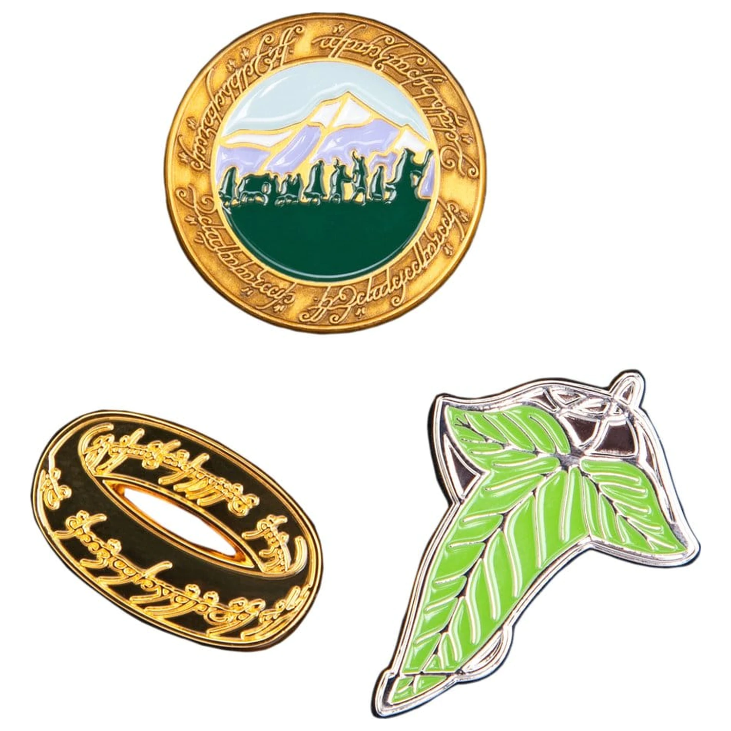 The Lord of the Rings Trilogie Pin Set Eine Ringträger-Reise Produktfoto