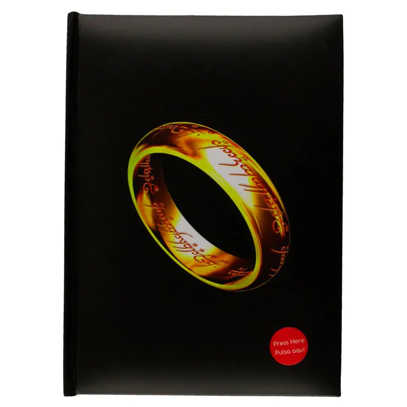 The Lord of the Rings unique Ringlicht Notizbuch Produktfoto