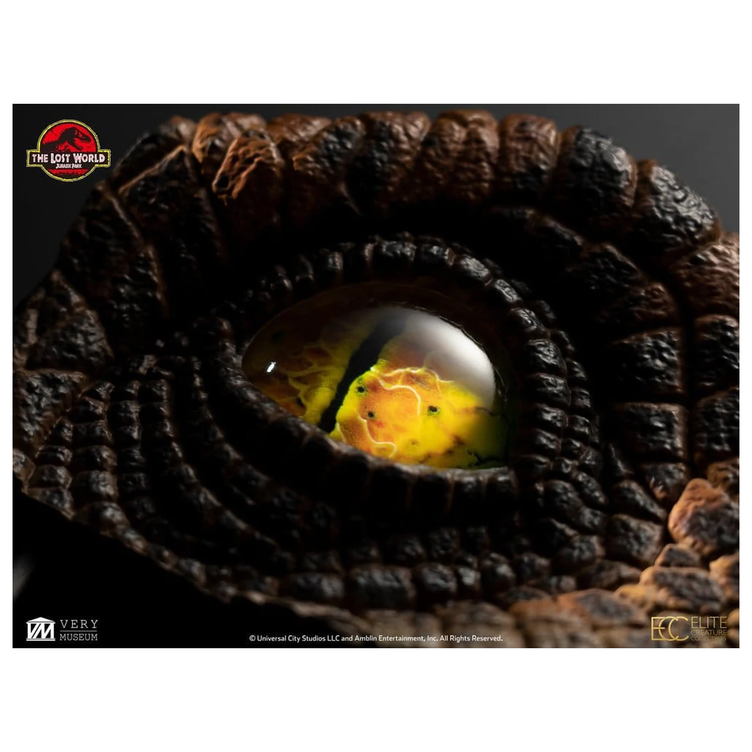 The Lost World: Jurassic Park Nachbildung Büste Männlicher Velociraptor Auge Requisite 23 cm Produktfoto