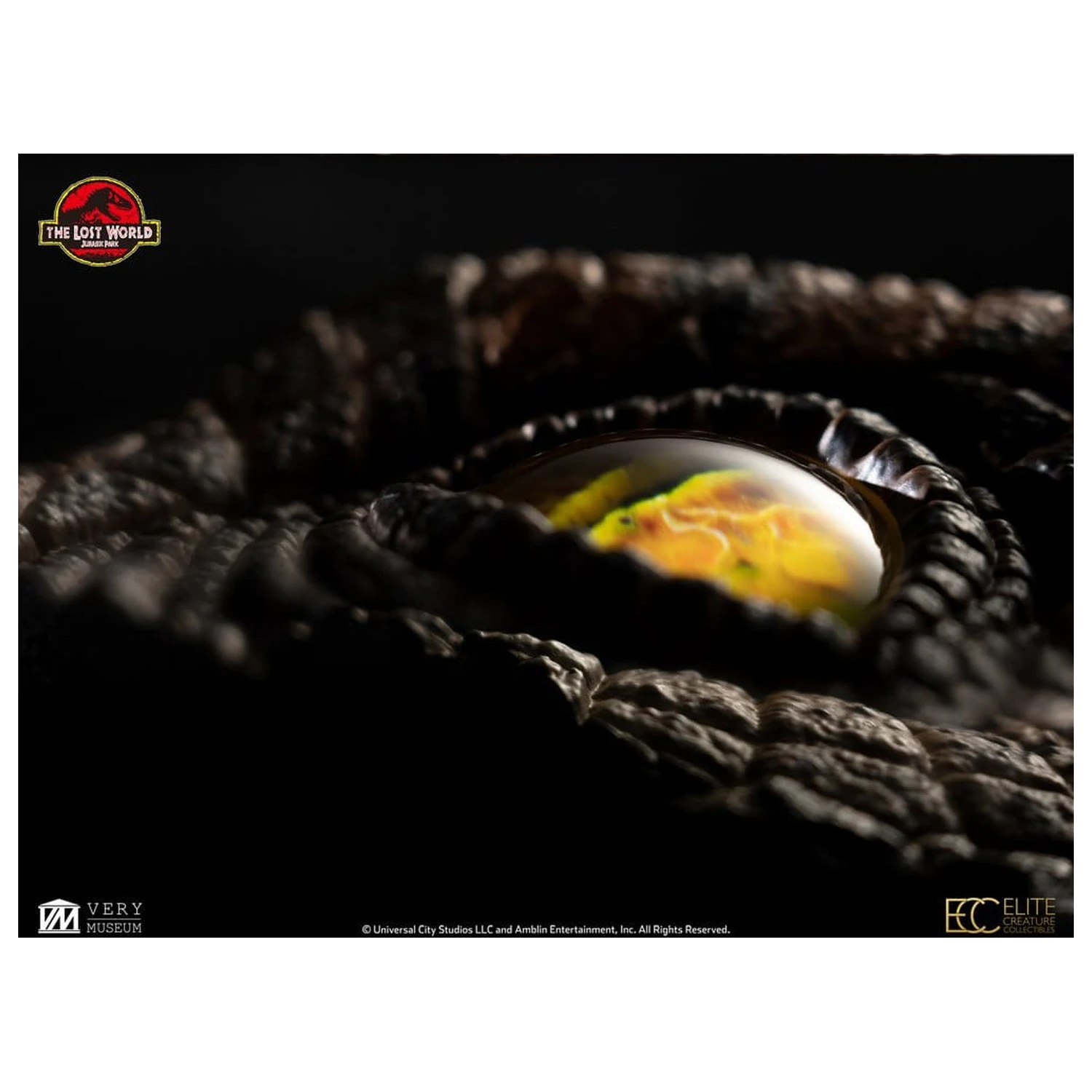 The Lost World: Jurassic Park Nachbildung Büste Männlicher Velociraptor Auge Requisite 23 cm Produktfoto