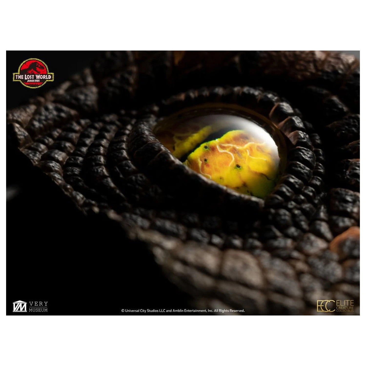 The Lost World: Jurassic Park Nachbildung Büste Männlicher Velociraptor Auge Requisite 23 cm Produktfoto