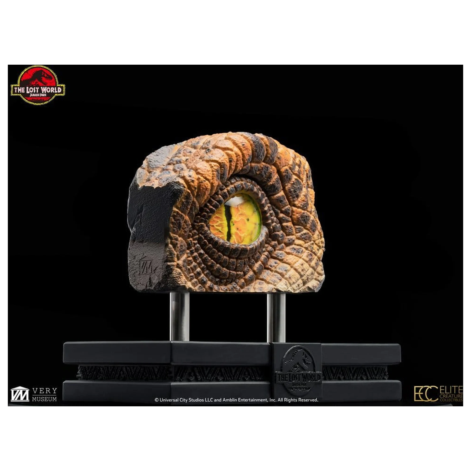 The Lost World: Jurassic Park Nachbildung Büste Männlicher Velociraptor Auge Requisite 23 cm Produktfoto