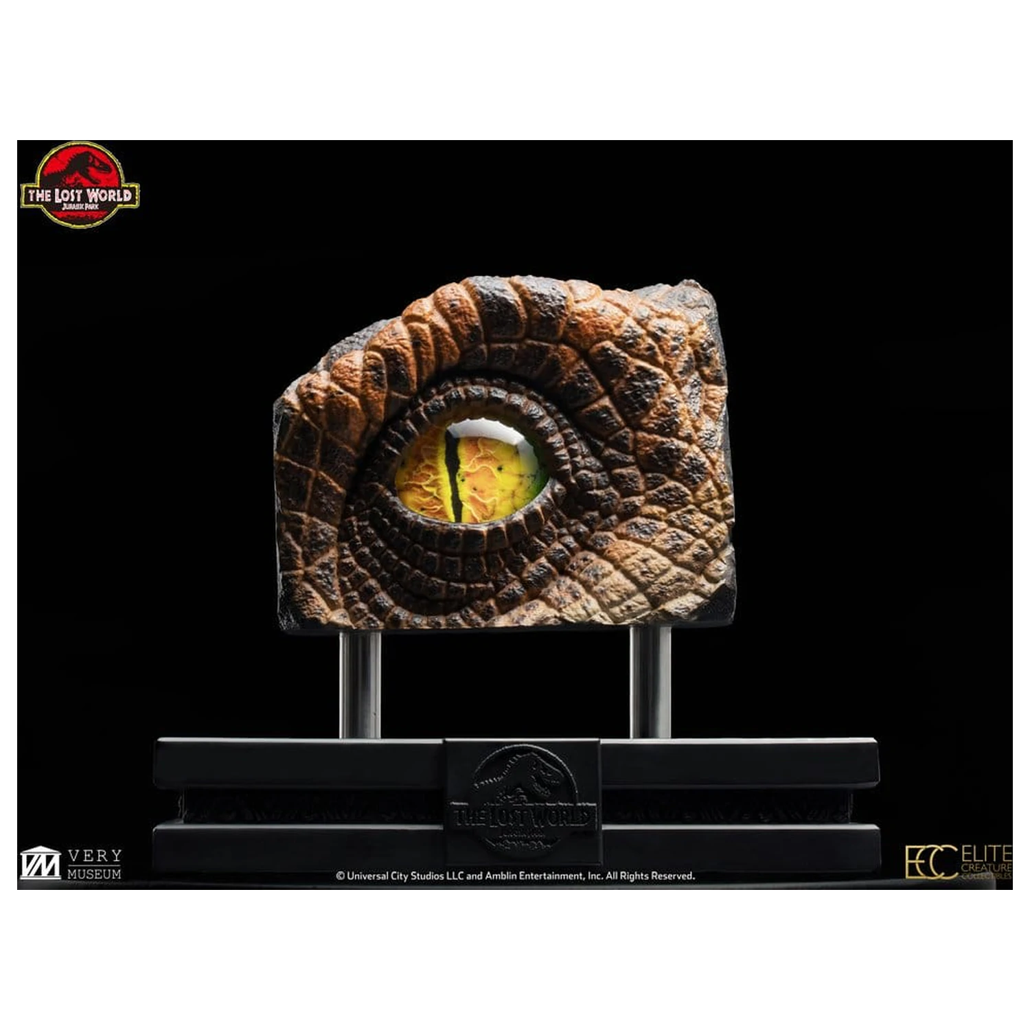 The Lost World: Jurassic Park Nachbildung Büste Männlicher Velociraptor Auge Requisite 23 cm Produktfoto
