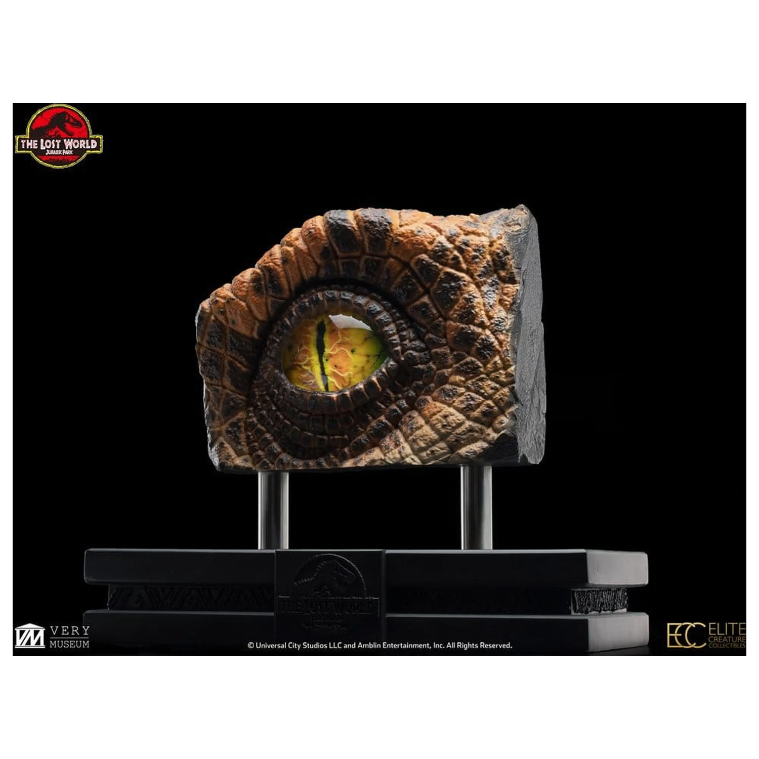 The Lost World: Jurassic Park Nachbildung Büste Männlicher Velociraptor Auge Requisite 23 cm Produktfoto