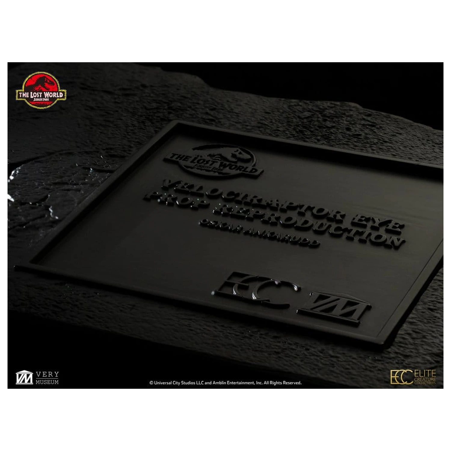 The Lost World: Jurassic Park Nachbildung Büste Männlicher Velociraptor Auge Requisite 23 cm Produktfoto