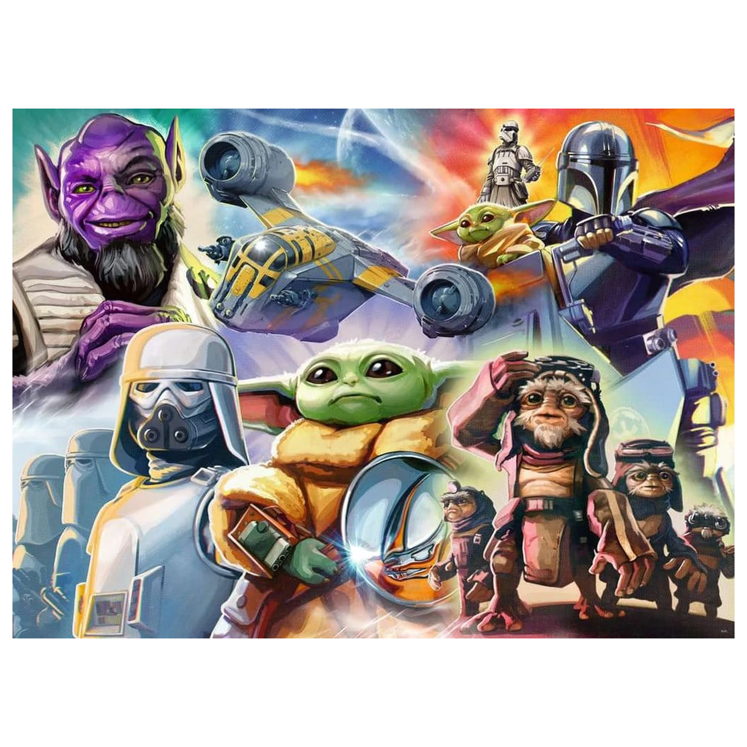 The Mandalorian und Grogu Puzzle (500 Teile) Produktfoto