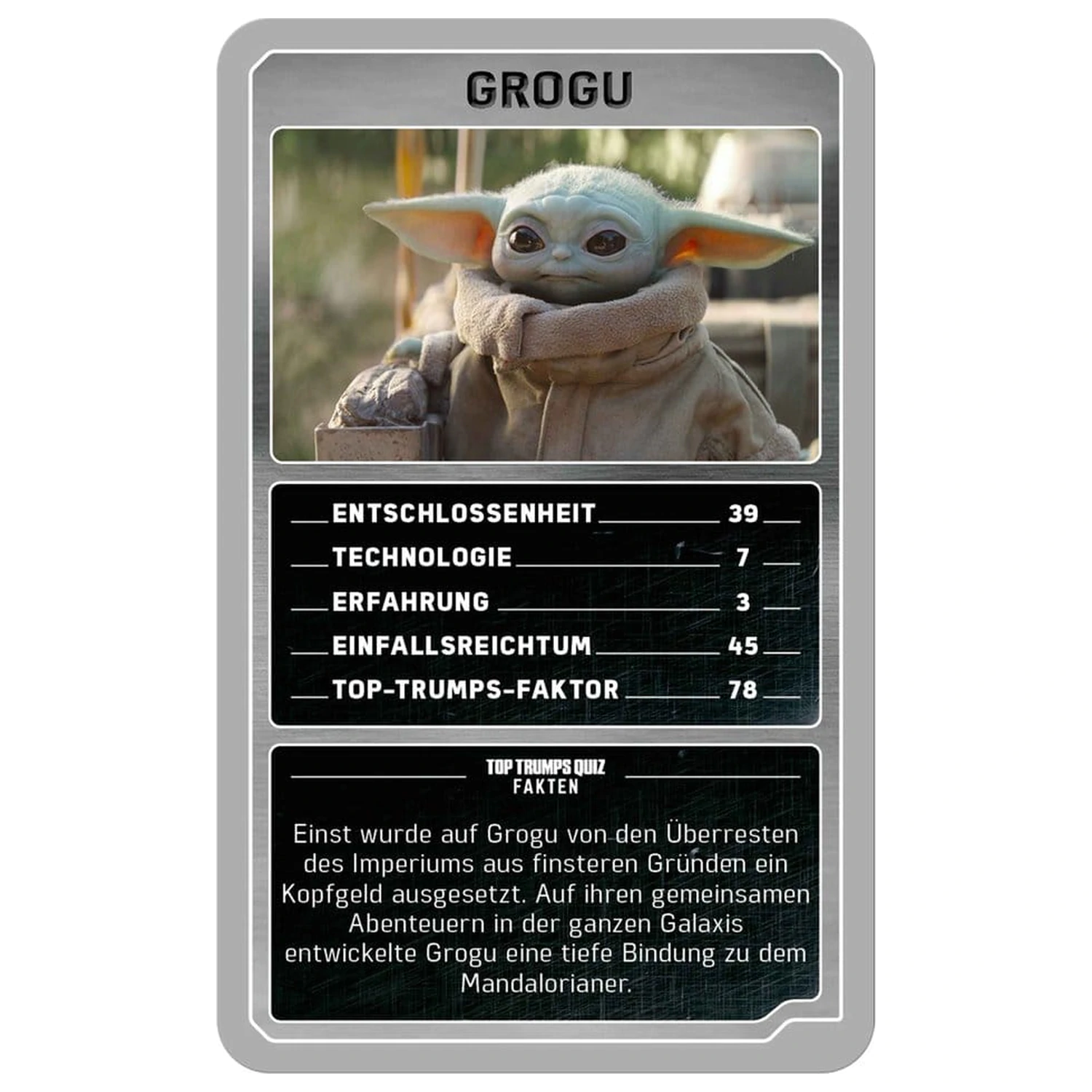 The Mandalorian und Grogu Kartenspiel Top Trumps Collectables *Deutsche Version* Produktfoto