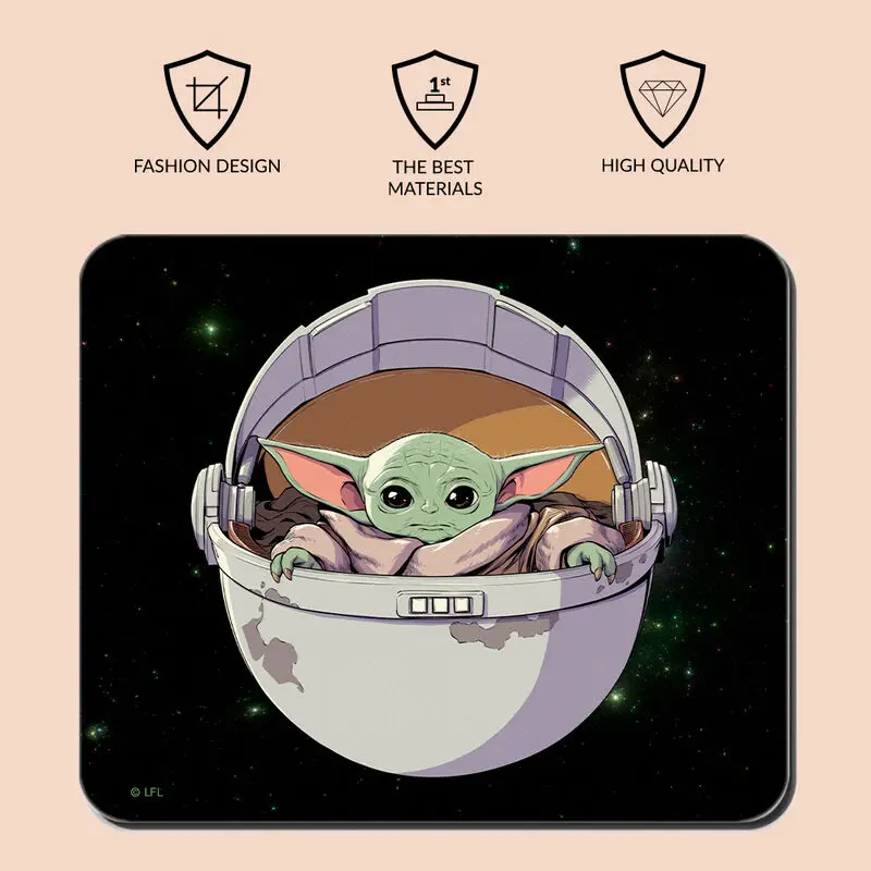 Star Wars Mandalorian Baby Yoda Mousepad Produktfoto