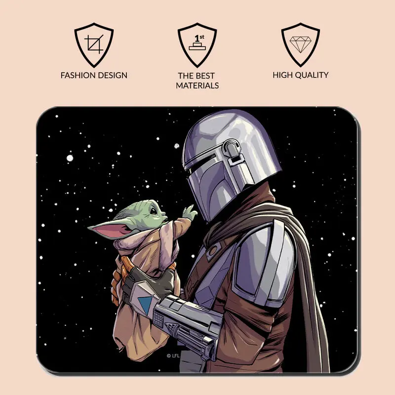 Star Wars Mandalorian Baby Yoda Mousepad Produktfoto