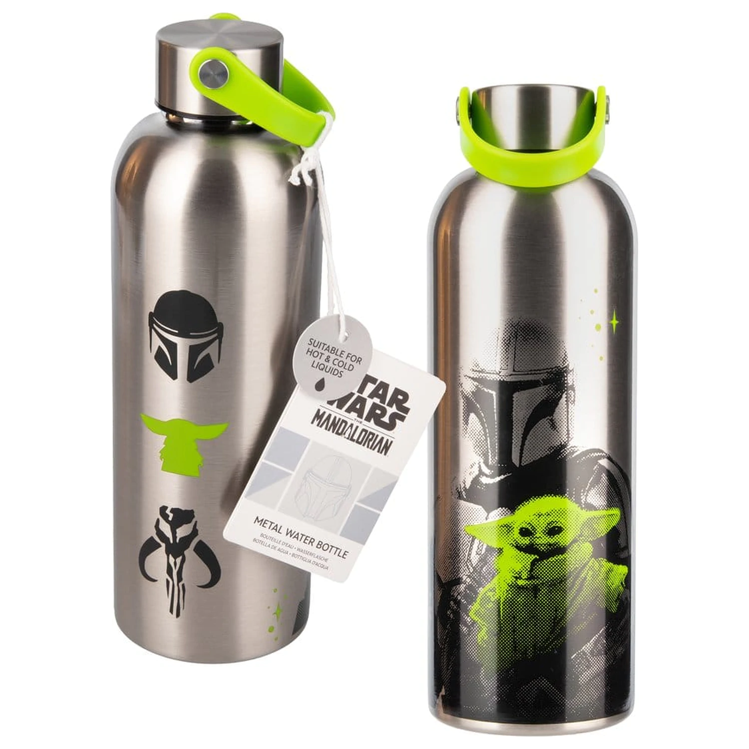 The Mandalorian Metall Wasserflasche Mandalorian & Grogu Produktfoto