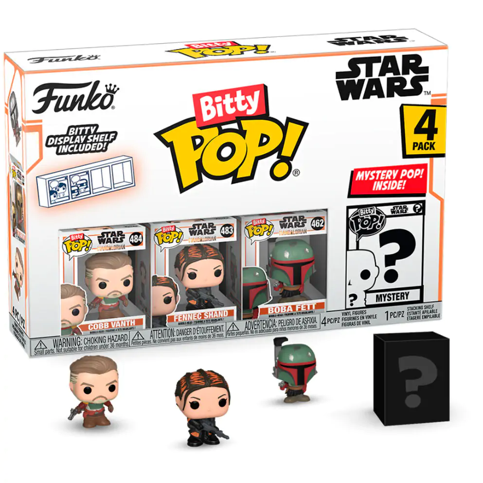 Star Wars Mandalorian Bitty POP! Vinyl Figuren 4er-Pack Marshal Produktfoto