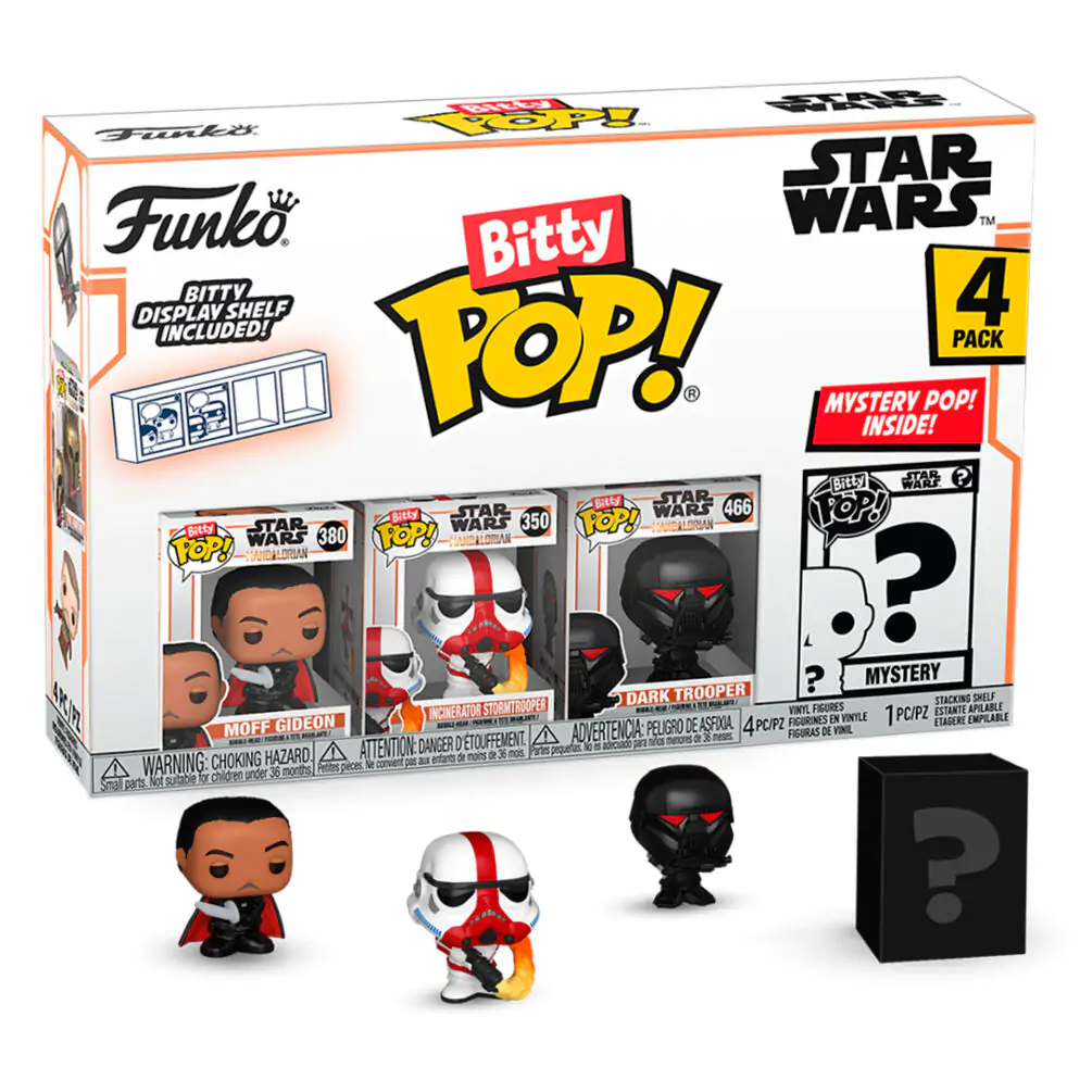 Star Wars Mandalorian Bitty POP! Vinyl Figuren 4er-Pack Moff Gideon Produktfoto