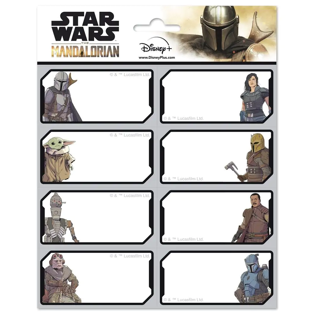 Star Wars Mandalorian Buchetiketten Produktfoto
