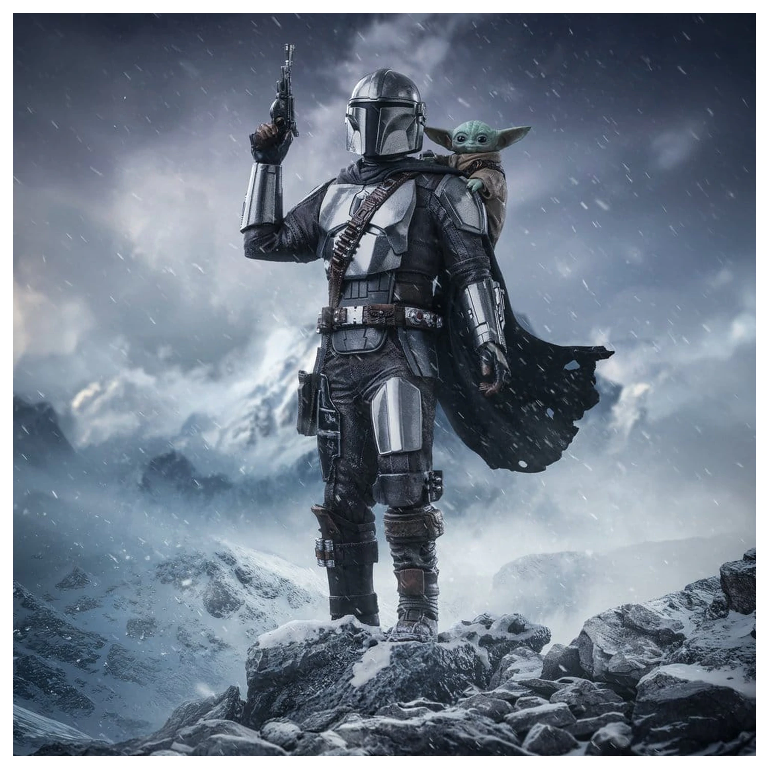 The Mandalorian & Grogu Art Scale Statue 1/10 The Mandalorian und Grogu 25 cm Produktfoto