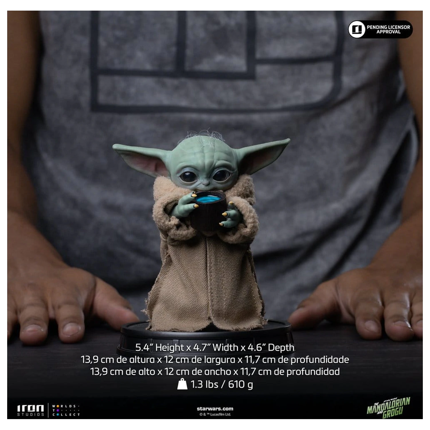 The Mandalorian & Grogu Grogu Collection Statue Grogu Immer Hungrig Produktfoto