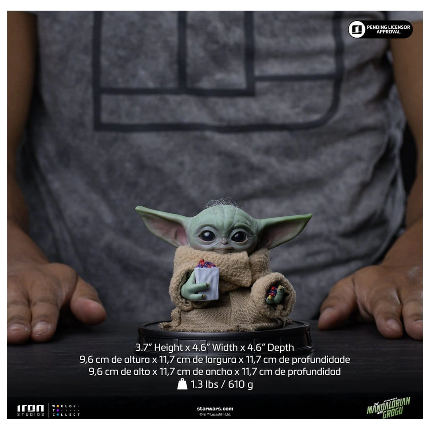 The Mandalorian & Grogu Grogu Collection Statue Grogu Popcorn Zeit Produktfoto