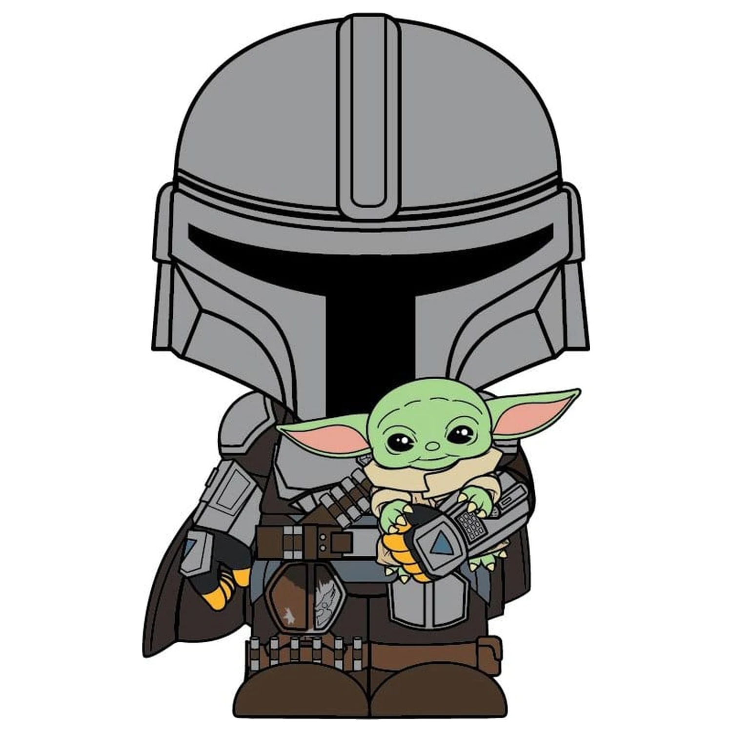 The Mandalorian 3D Schaumstoff Magnet The Mandalorian and Grogu Produktfoto